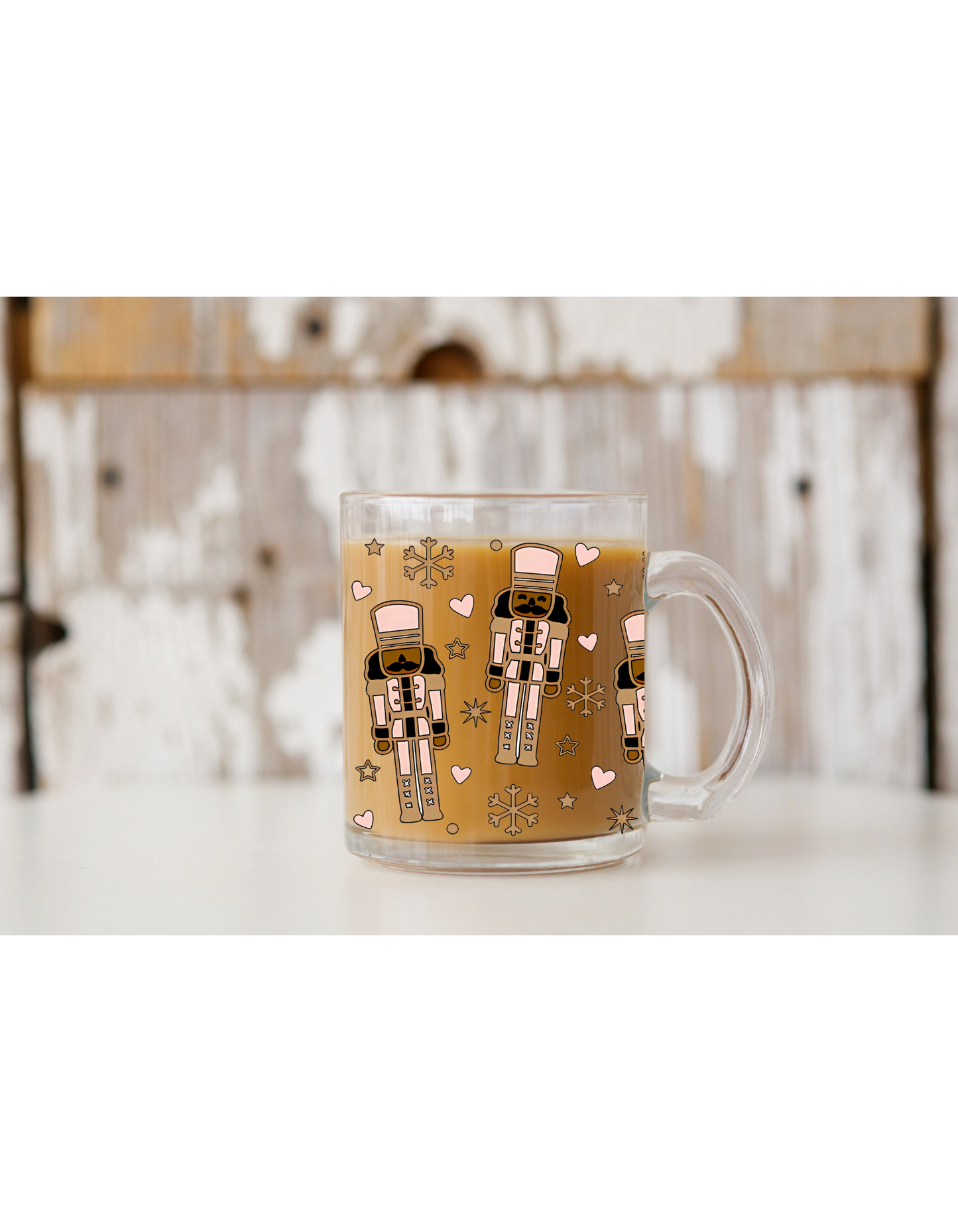 Black Nutcracker Glass Mug