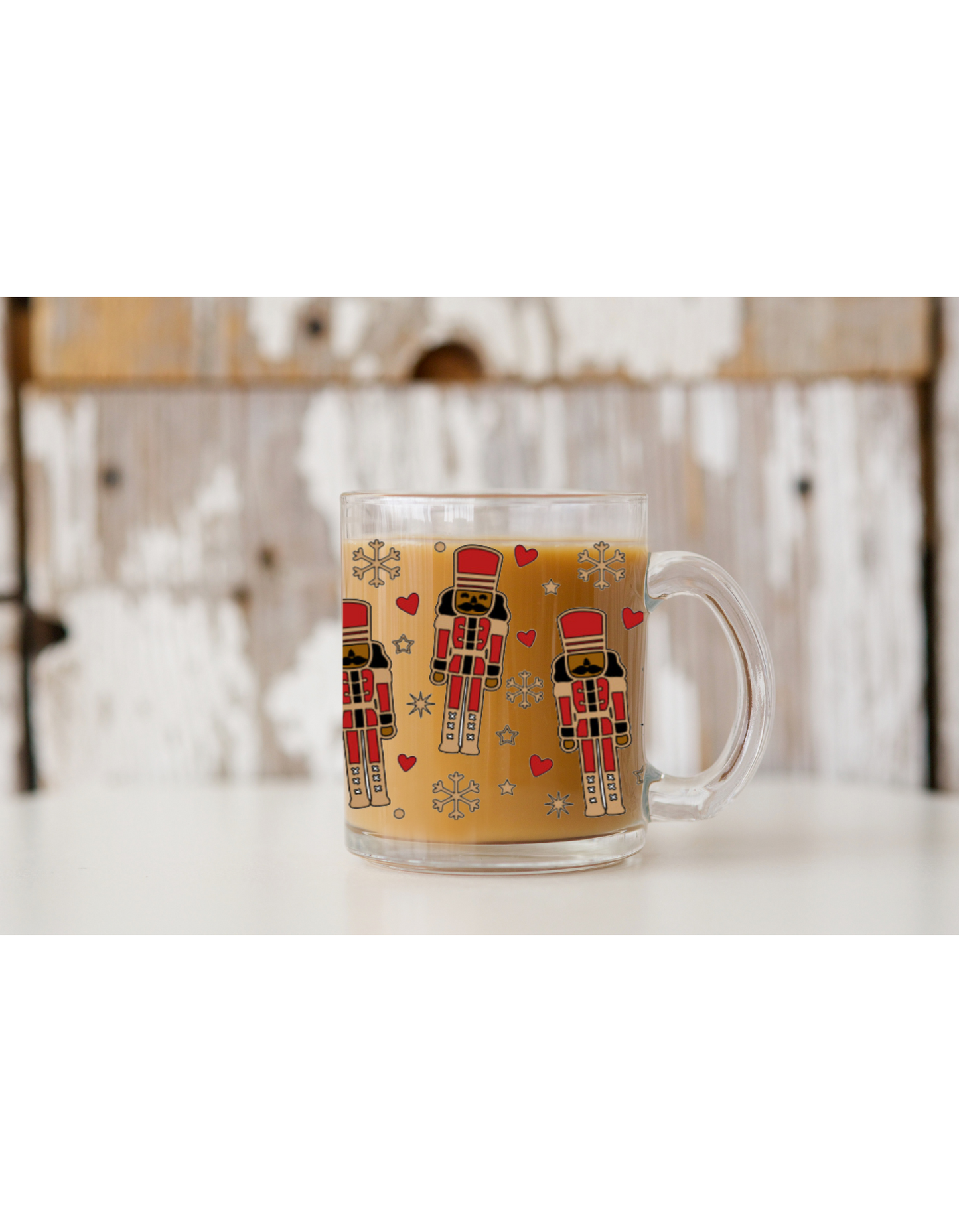 Black Nutcracker Glass Mug