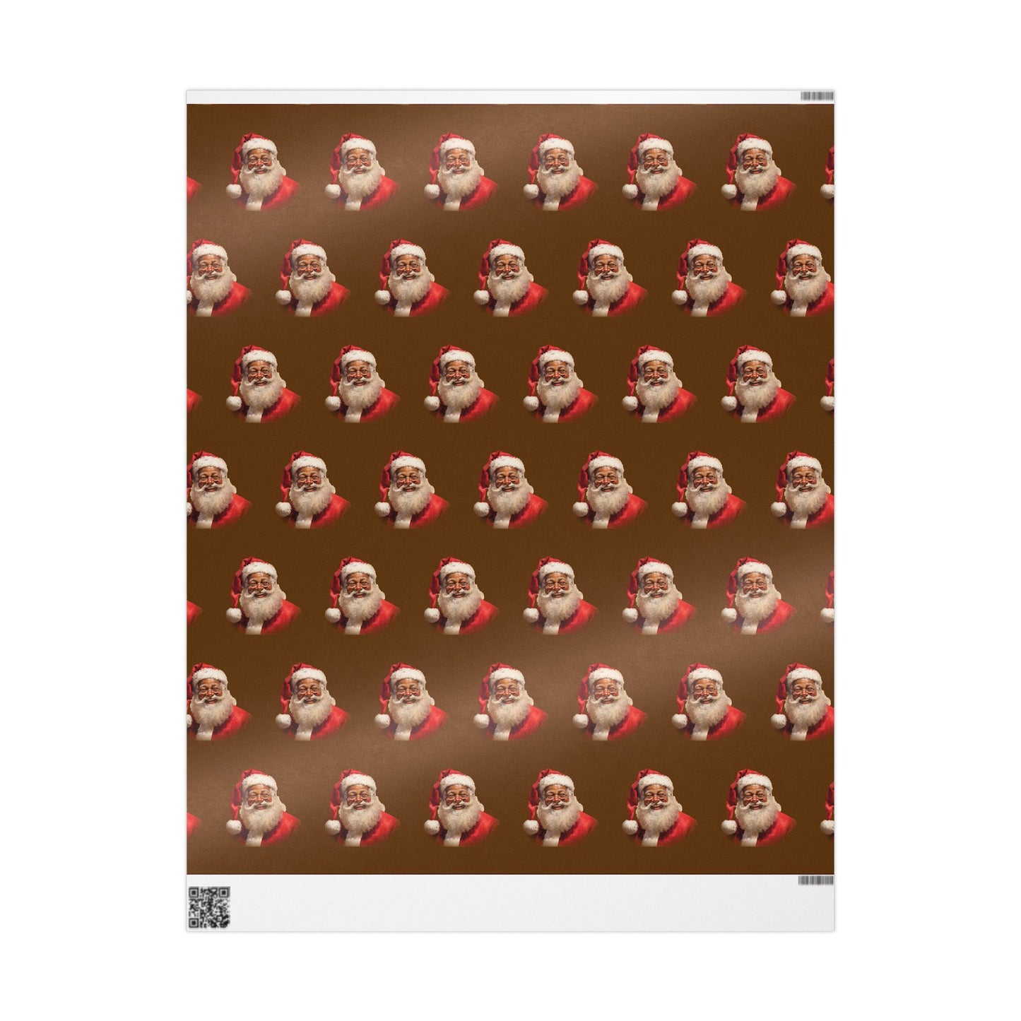 Black Santa Claus Wrapping Paper