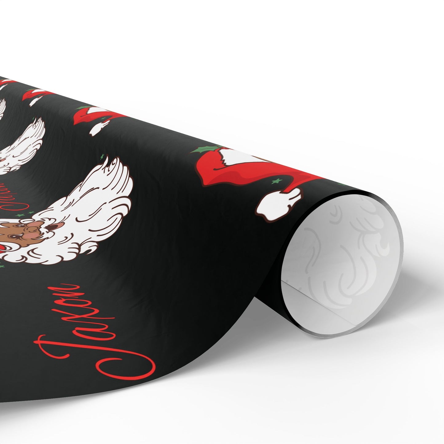 Personalized Vintage Red Hat Santa Christmas Wrapping Paper