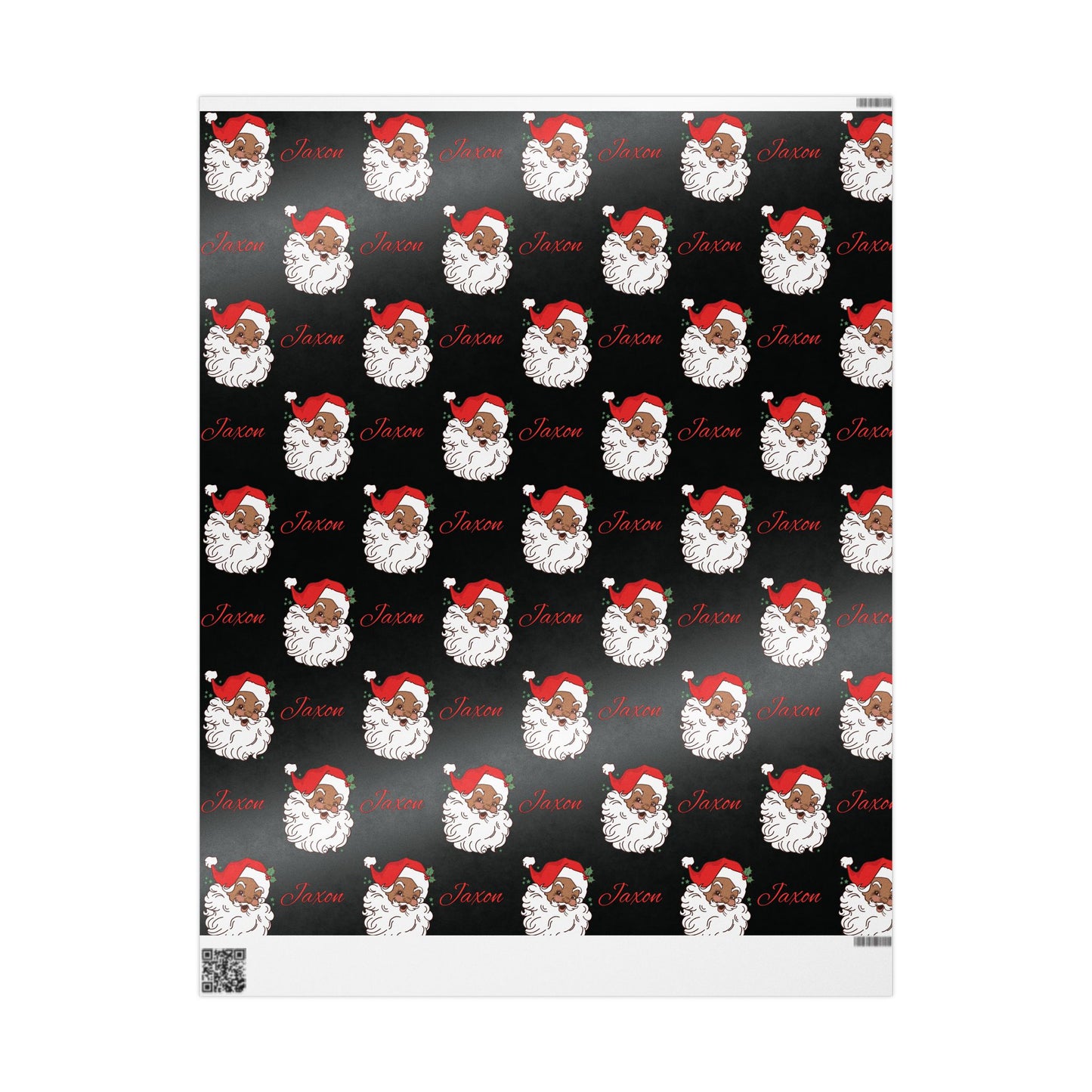 Personalized Vintage Red Hat Santa Christmas Wrapping Paper