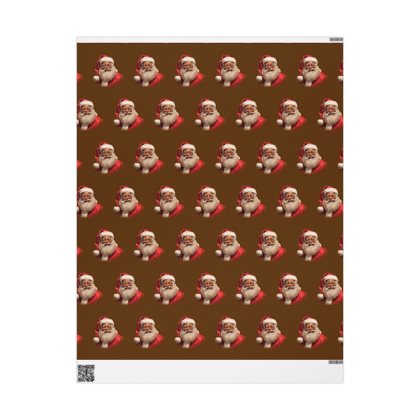 Black Santa Claus Wrapping Paper