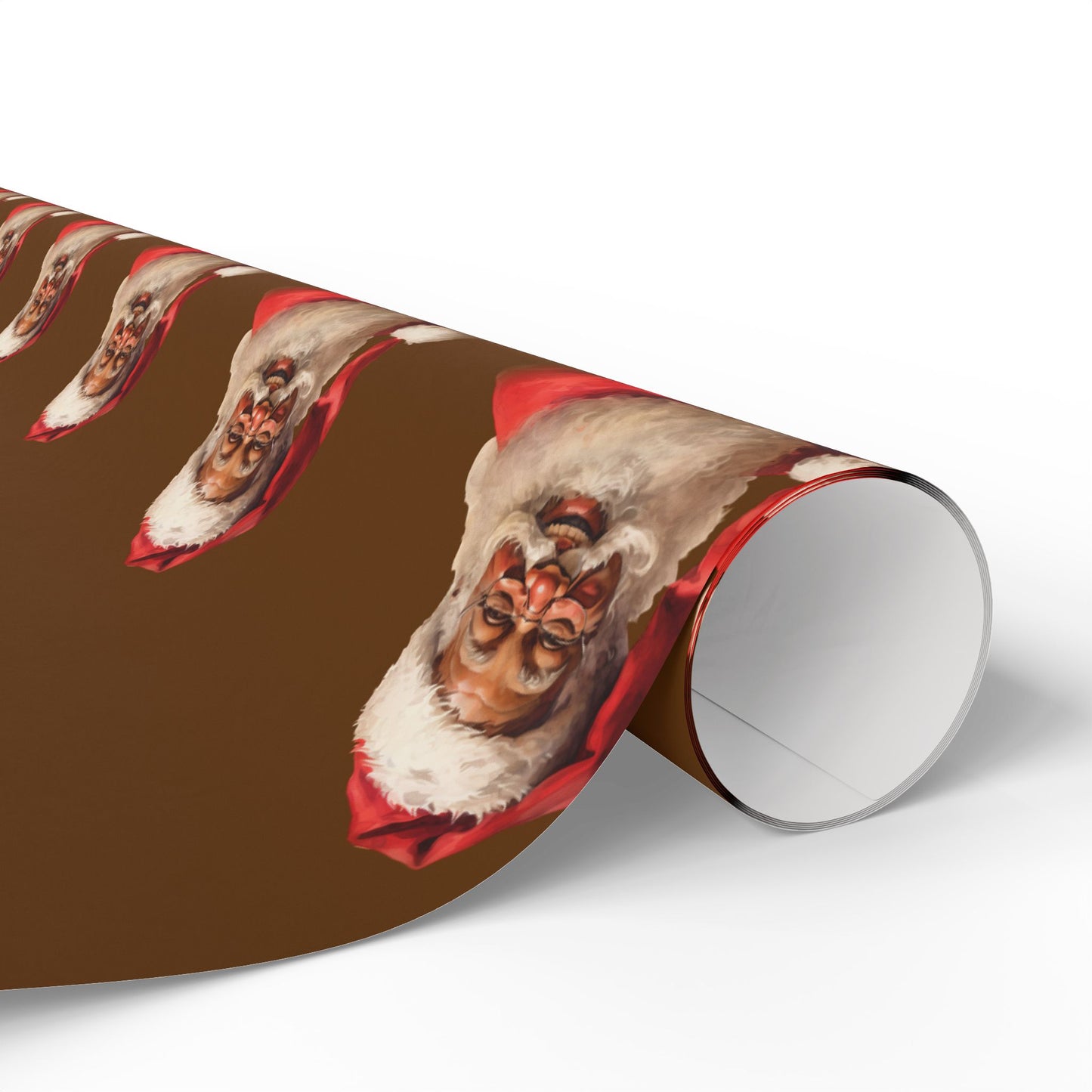 Black Santa Claus Wrapping Paper