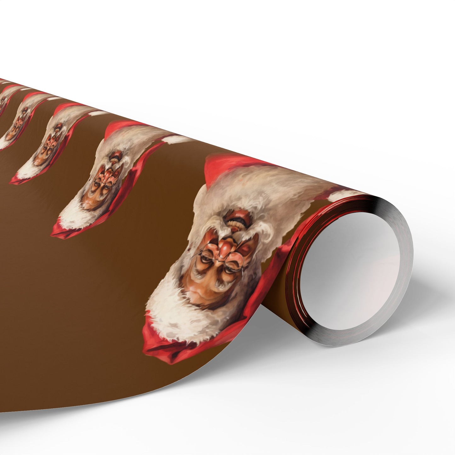 Black Santa Claus Wrapping Paper