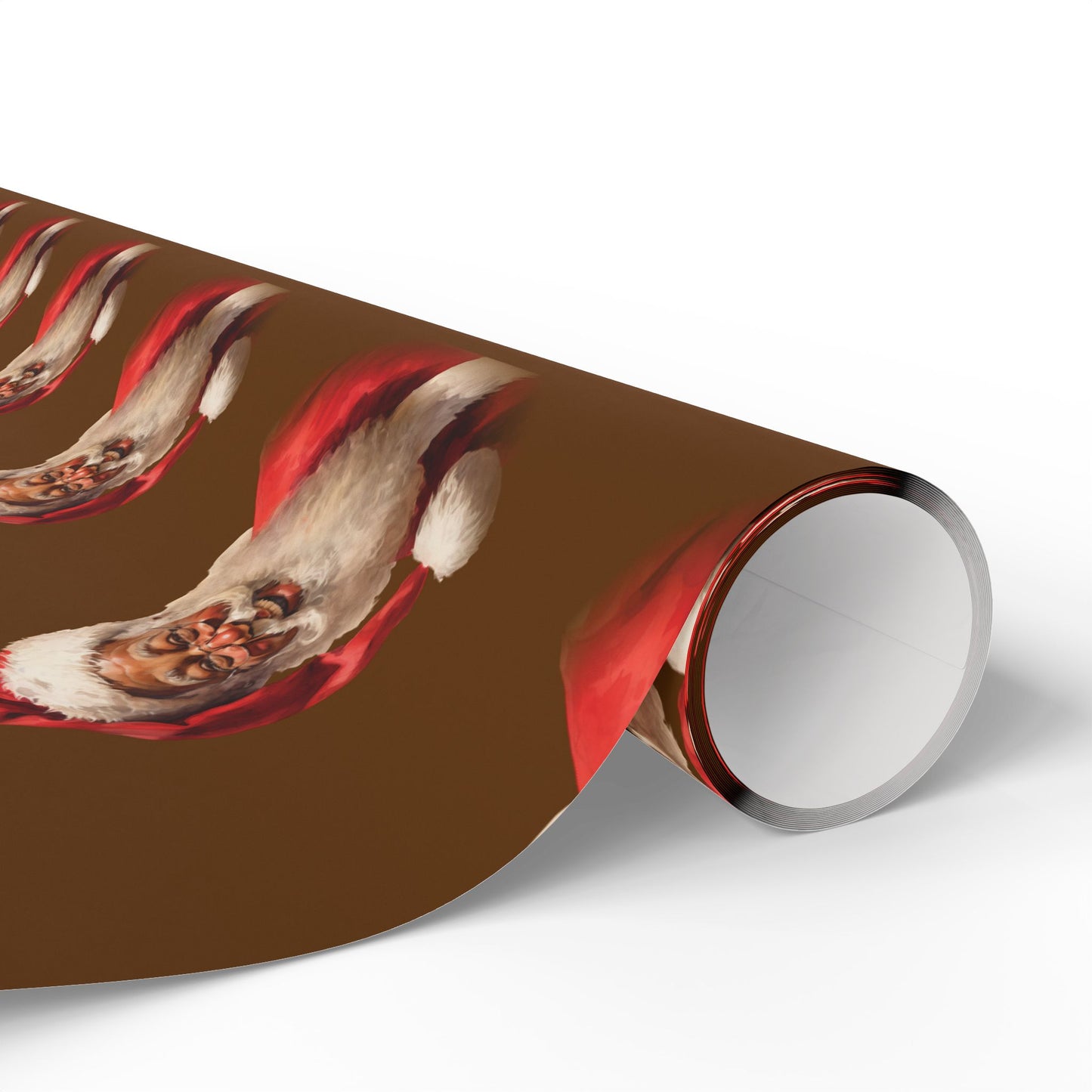 Black Santa Claus Wrapping Paper