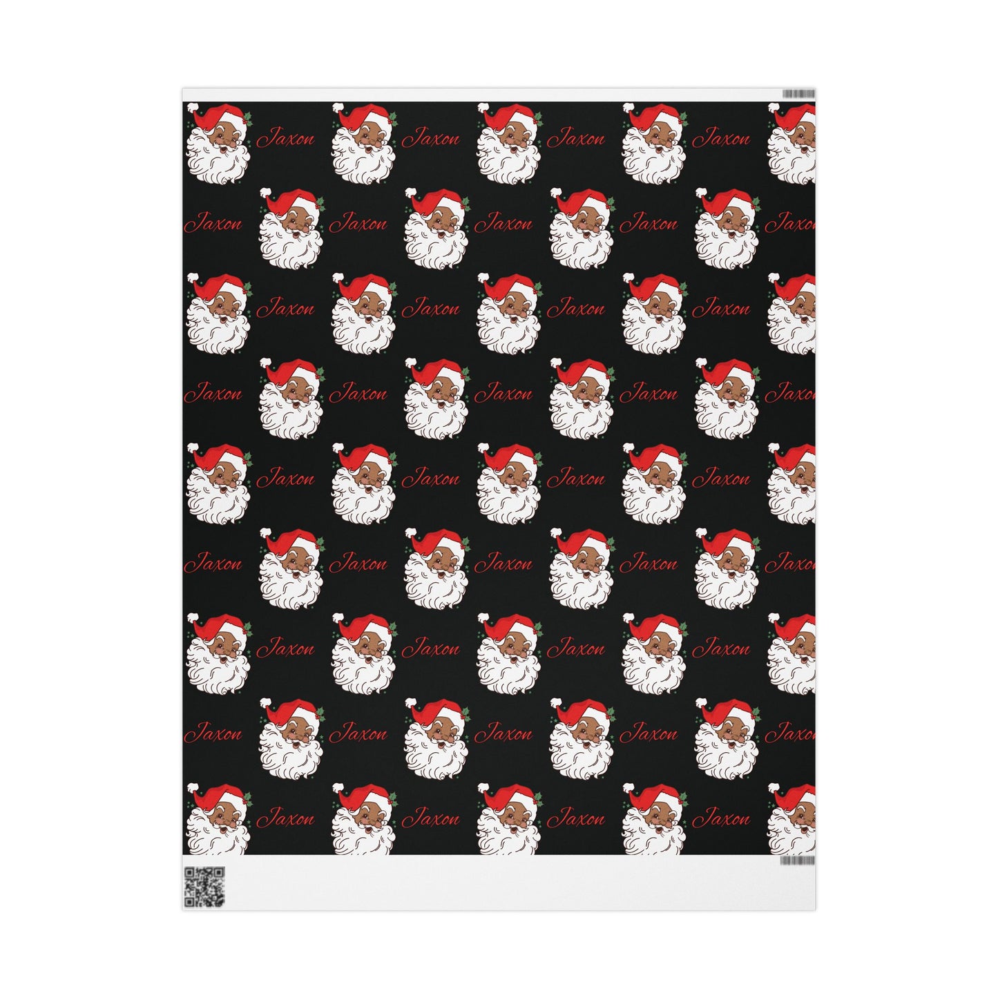 Personalized Vintage Red Hat Santa Christmas Wrapping Paper