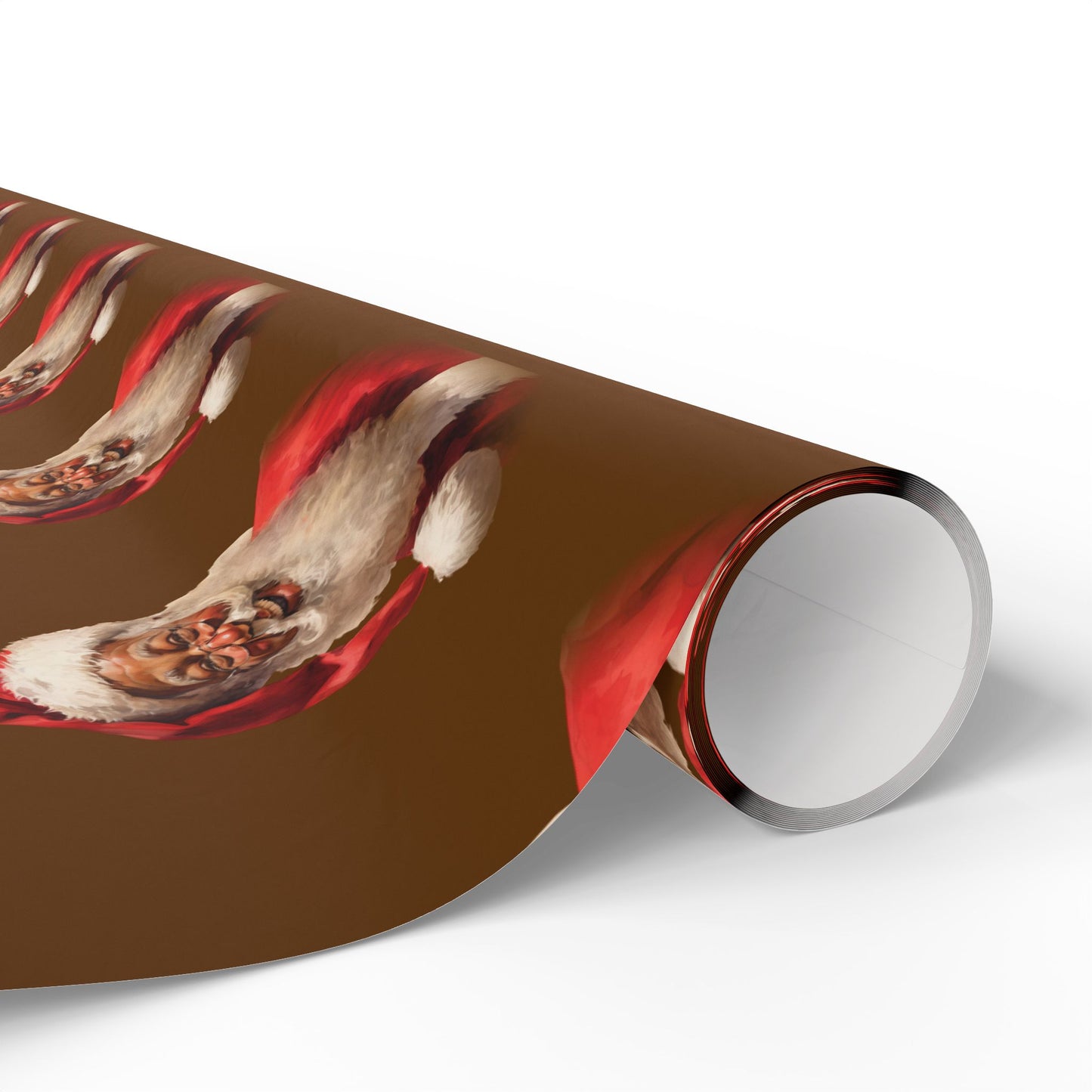 Black Santa Claus Wrapping Paper