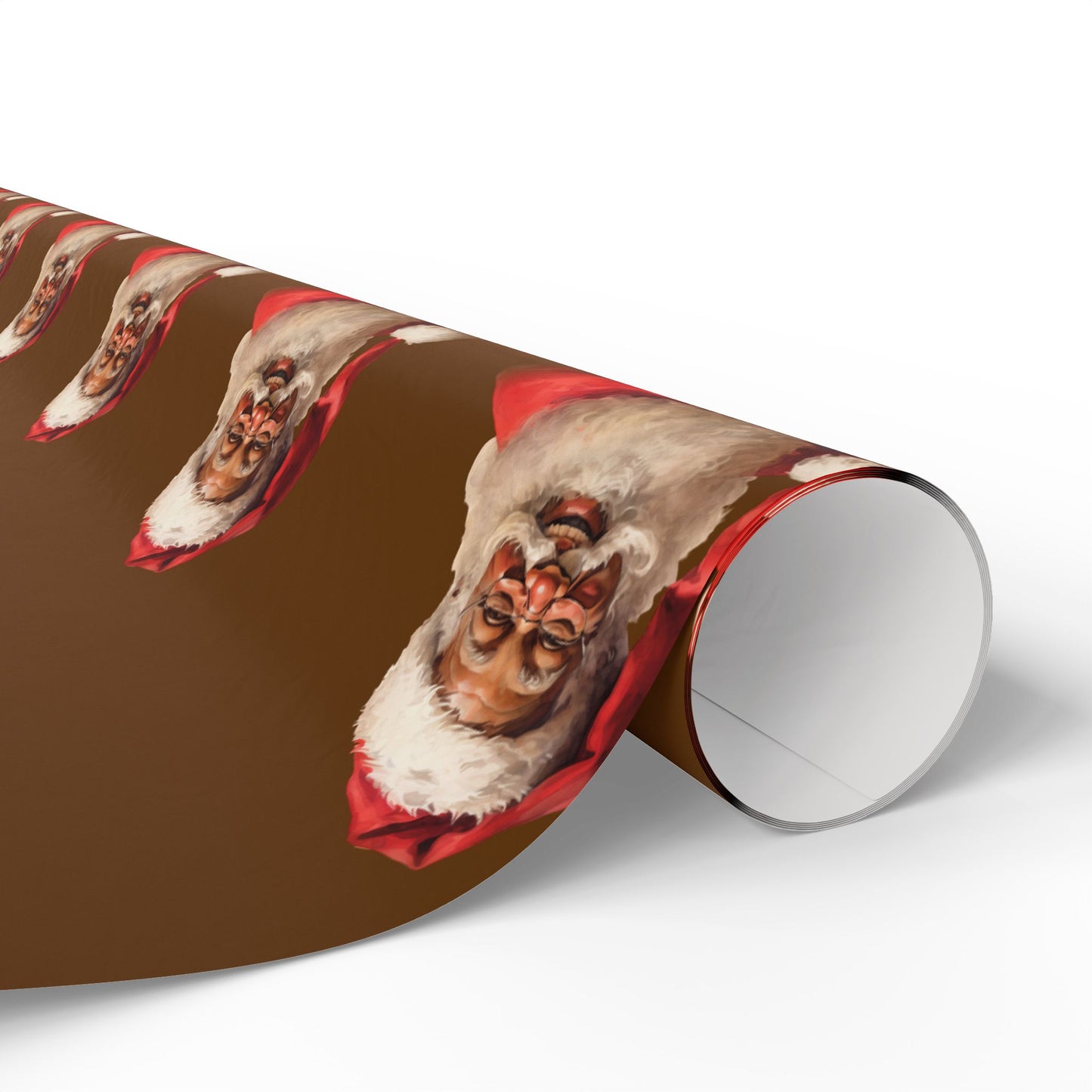 Black Santa Claus Wrapping Paper