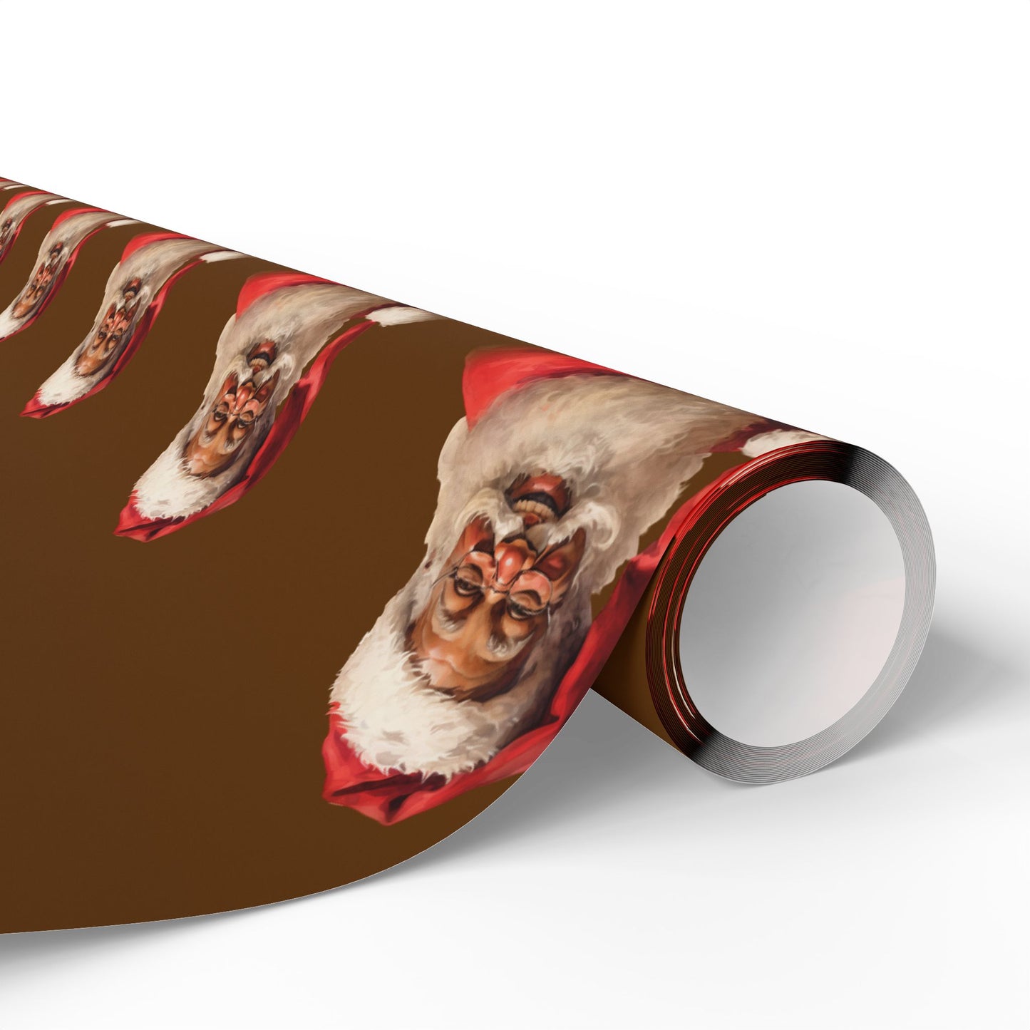 Black Santa Claus Wrapping Paper