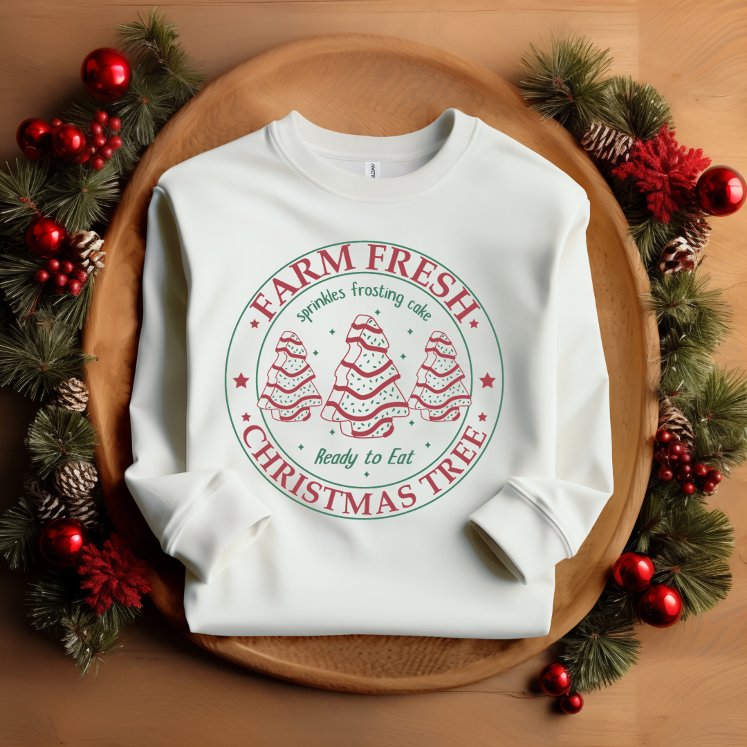 Farm Fresh Christmas Trees - Long Sleeve Shirt/Sweatshirt