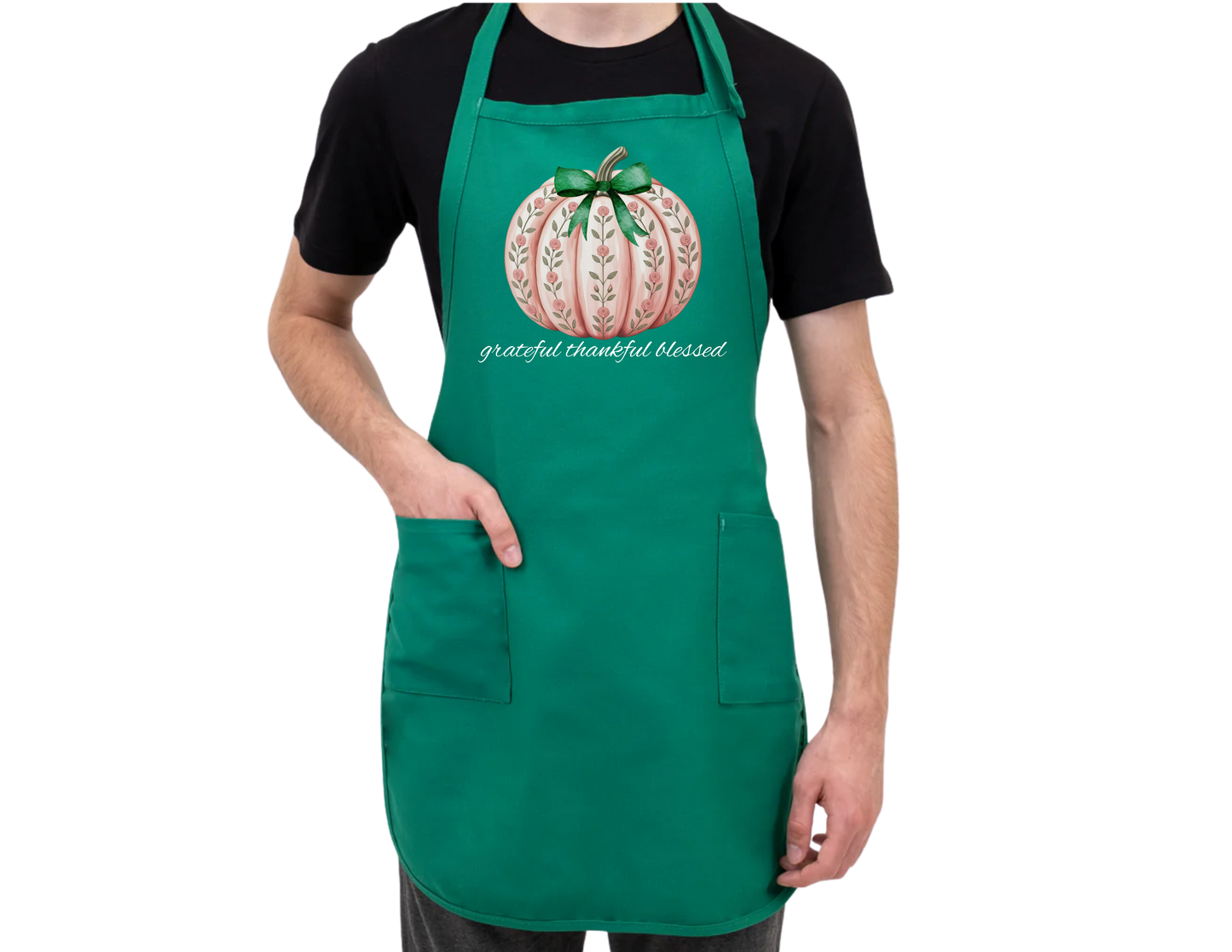Grateful Thankful Blessed Apron