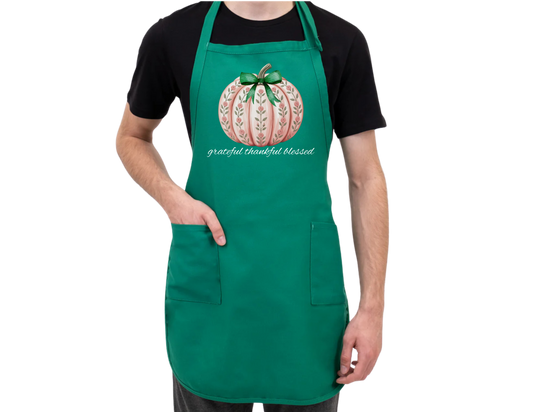 Grateful Thankful Blessed Apron