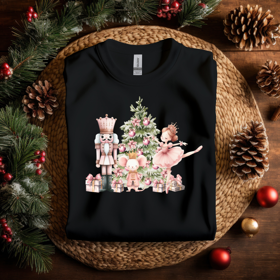 Ballerina & Nutcracker Pink Christmas